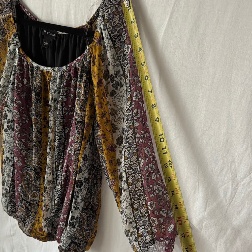 I.N. Studio Multicolor Floral Blouse - Picture 5 of 8